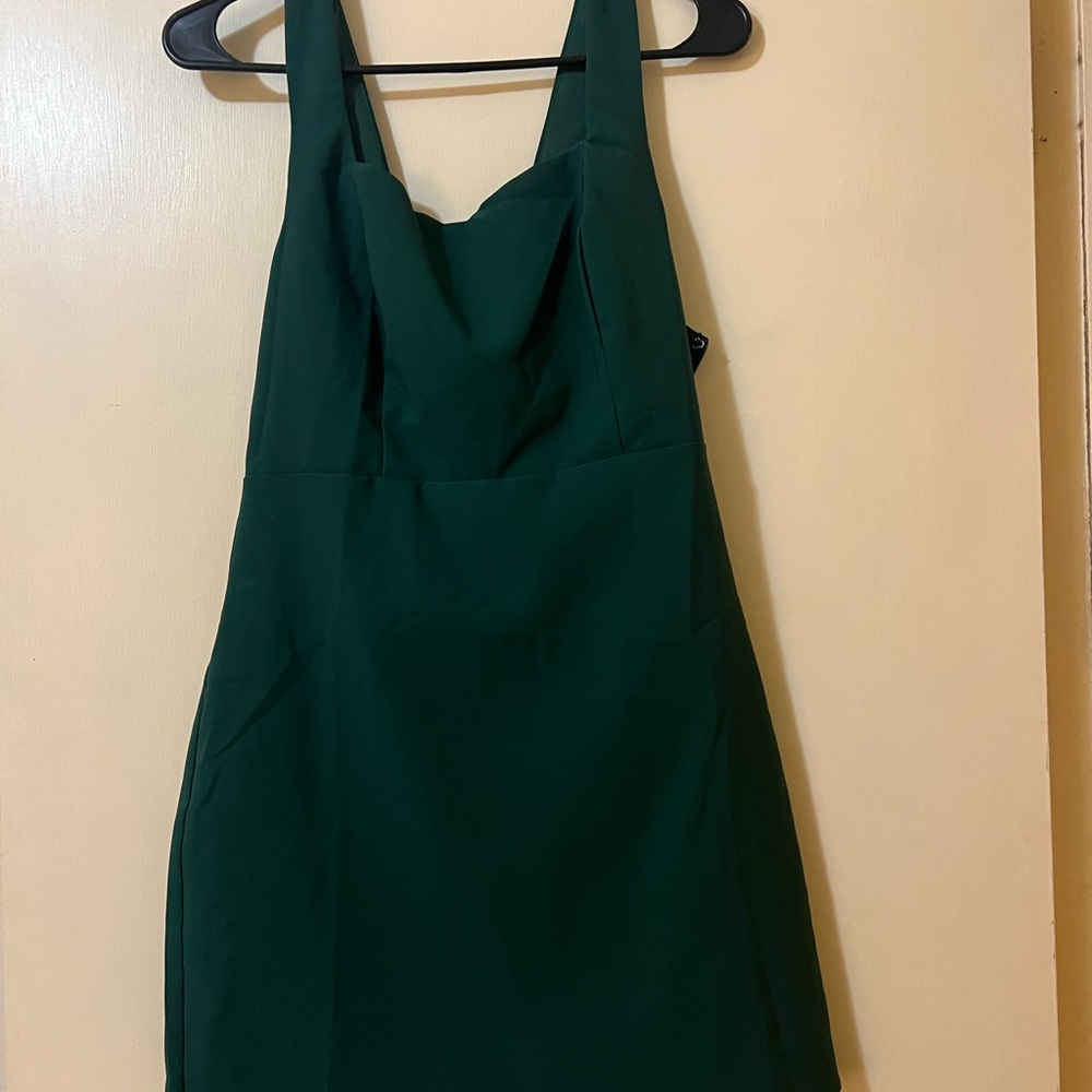 Lulu's Forest Green Midi Dress